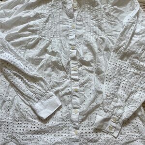 Women’s Boden Eyelet Button-Up Blouse